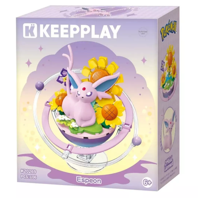 KEEPPLAY 積木 寶可夢伊布星球系列 太陽伊布甜品造型積木