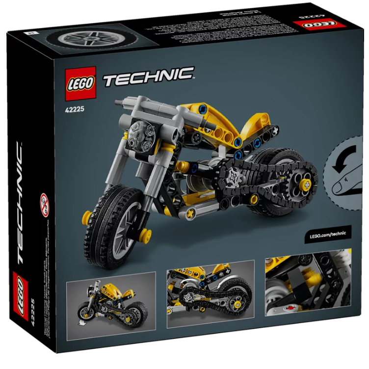 樂高積木 TECHNIC系列 LT42225 黃色摩托車