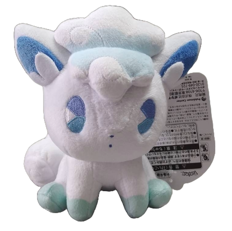 日本寶可夢中心 勁爽汽水系列毛絨玩具 阿羅拉六尾