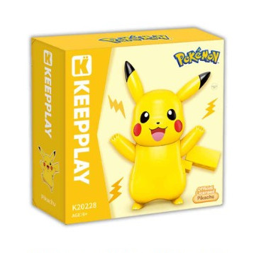 QMAN積木_寶可夢圓頭系列積木_皮卡丘