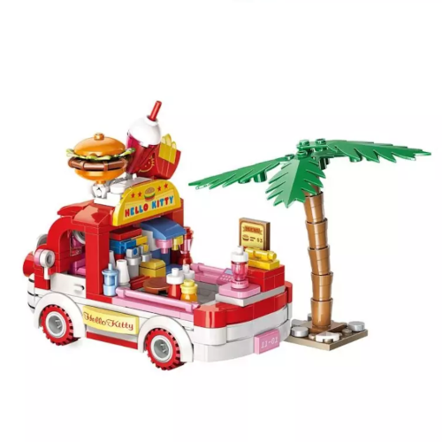 Keeppley 積木 Hello Kitty的漢堡餐車