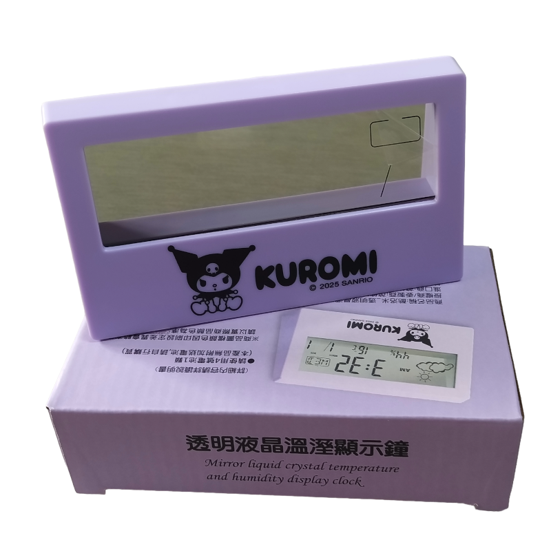 三麗鷗透明液晶溫濕顯示器